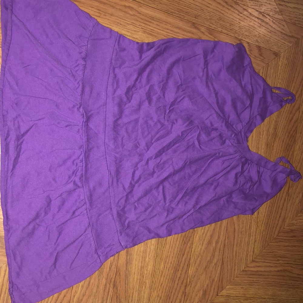 V necked dress for a child.